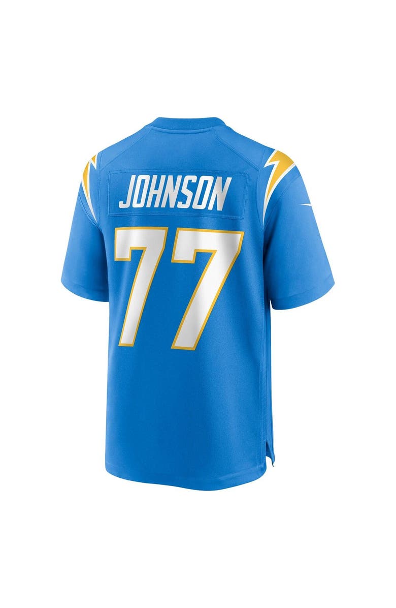 Nike Men's Nike Zion Johnson Powder Blue Los Angeles Chargers Player Game Jersey, Alternate, color, 