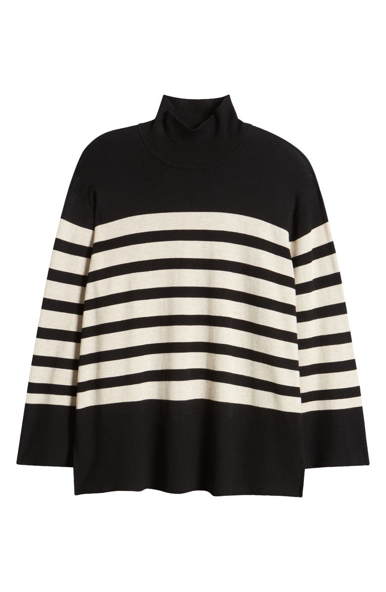 Masai Copenhagen Fasoni Stripe Mock Neck Sweater, Alternate, color,