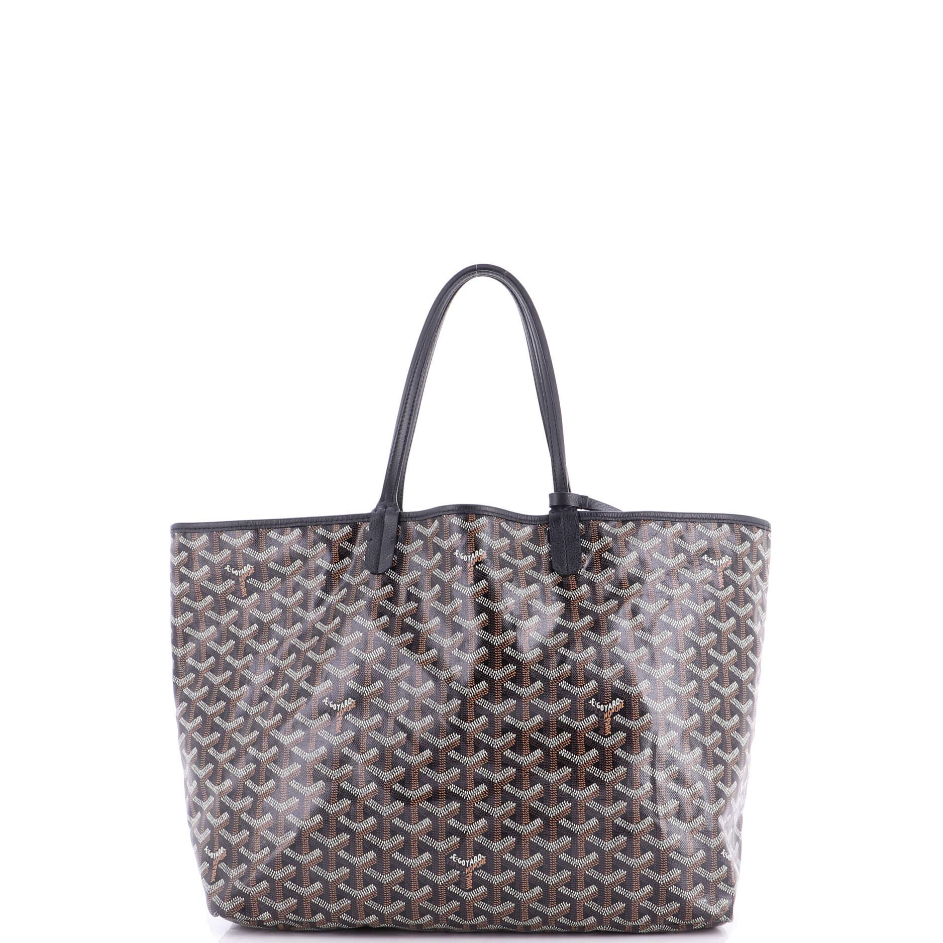Pre-Owned Goyard Saint Louis Tote Coated Canvas PM, Alternate, color, Black