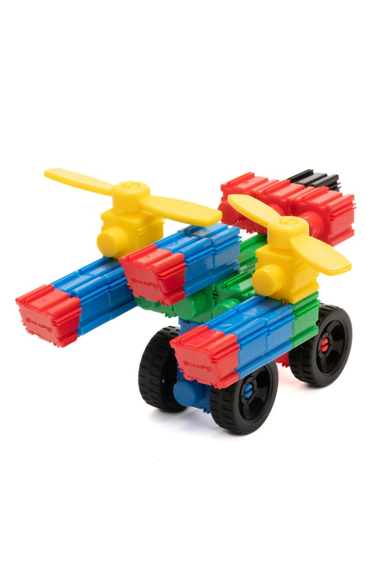Snapo Creative Builder's 200 Piece Kit Building Blocks, Alternate, color, Multicolored