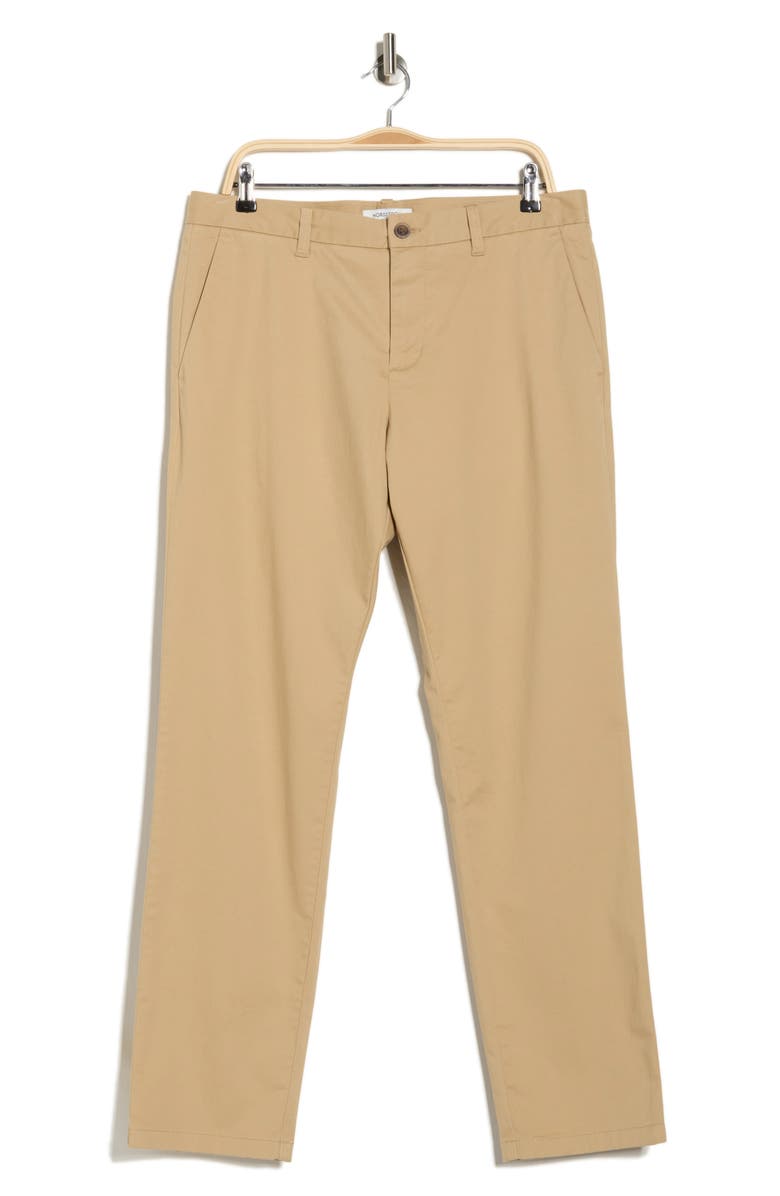 Nordstrom Stretch Cotton Slim Chino Pants, Alternate, color, Tan Stock