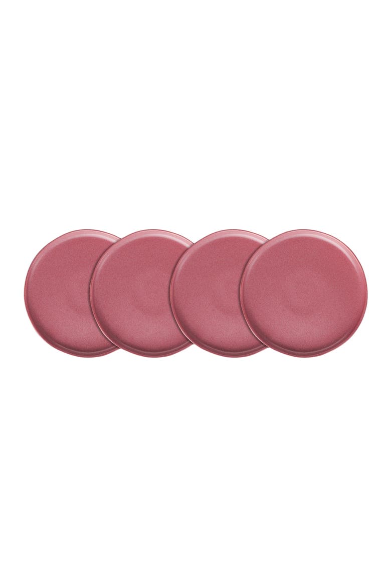 Tom Stoneware 4-Piece Salad Plate Set, Main, color, Pink White