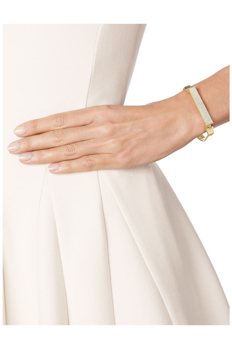 Signature Diamond Bangle, Alternate, color, GOLD/ DIAMOND