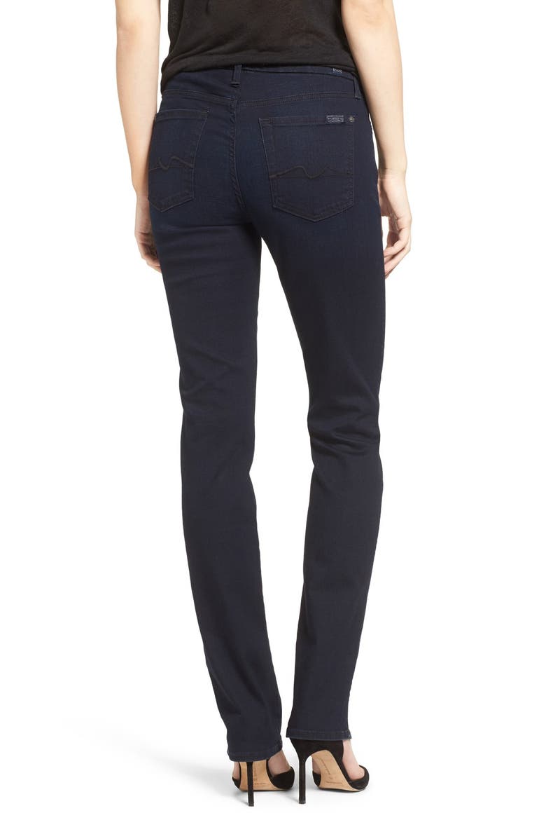 7 For All Mankind® 'b(air) - Kimmie' Straight Leg Jeans, Alternate, color, BLUE BLACK RIVER THAMES