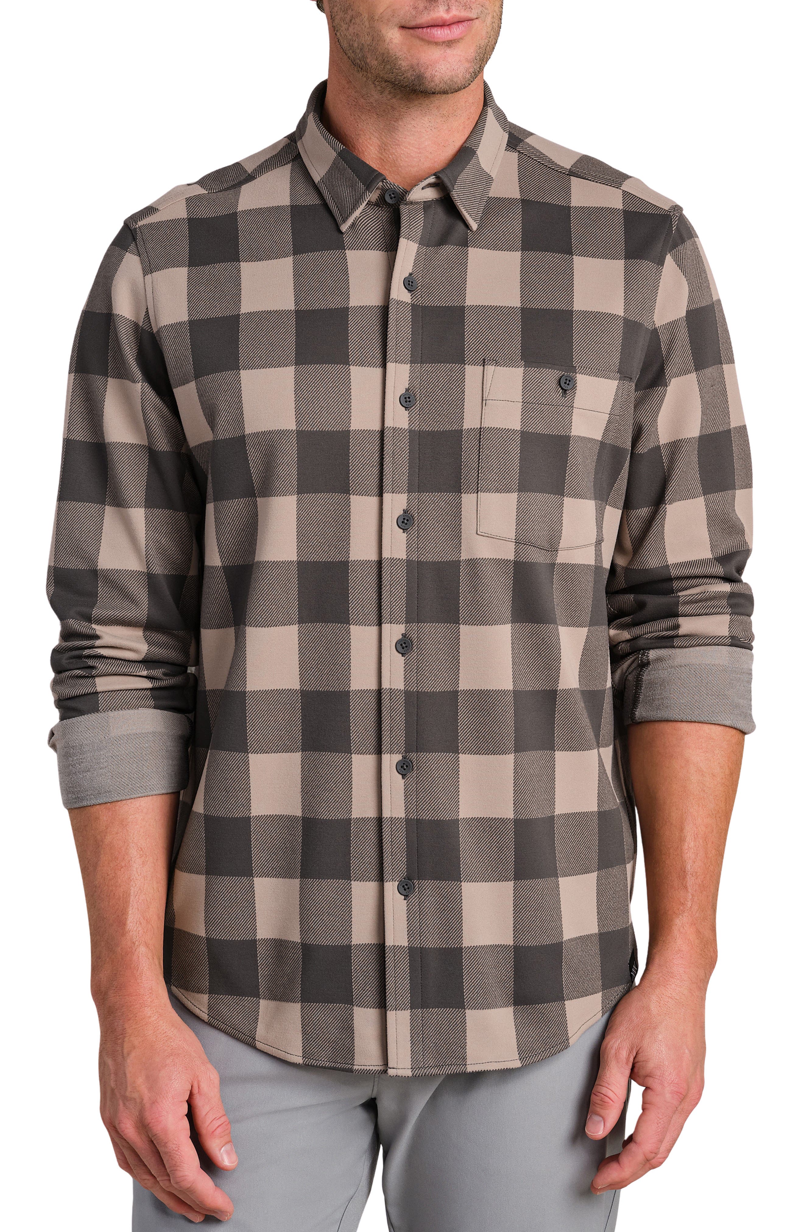 Rhone Hardy Check Flannel Button-Up Shirt