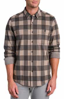 Rhone Hardy Check Flannel Button-Up Shirt