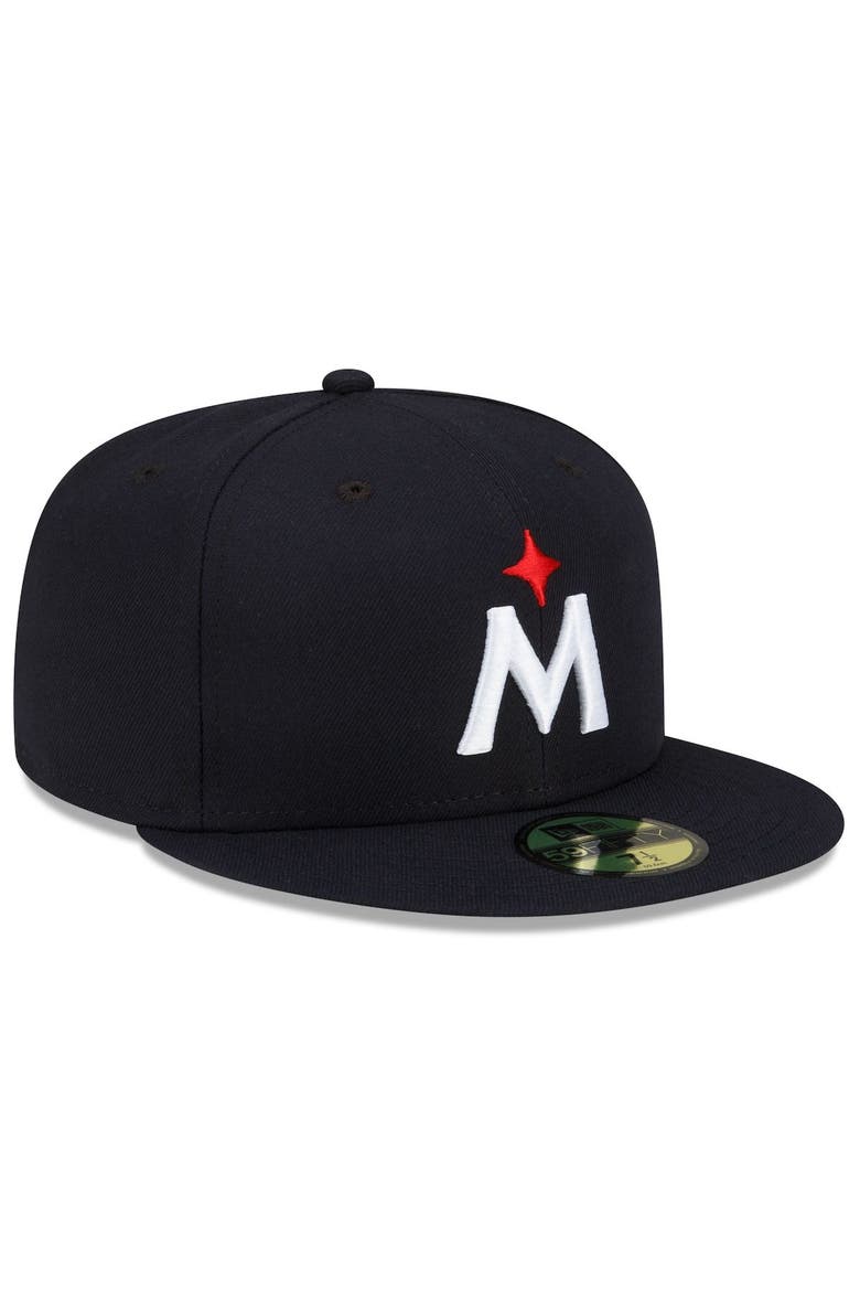 Men's New Era  Navy Minnesota Twins 2023 Authentic Collection Road 59FIFTY Fitted Hat, Alternate, color, Navy