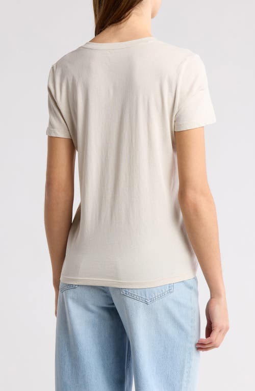 Shop Madewell Whisper V-neck T-shirt In Dove