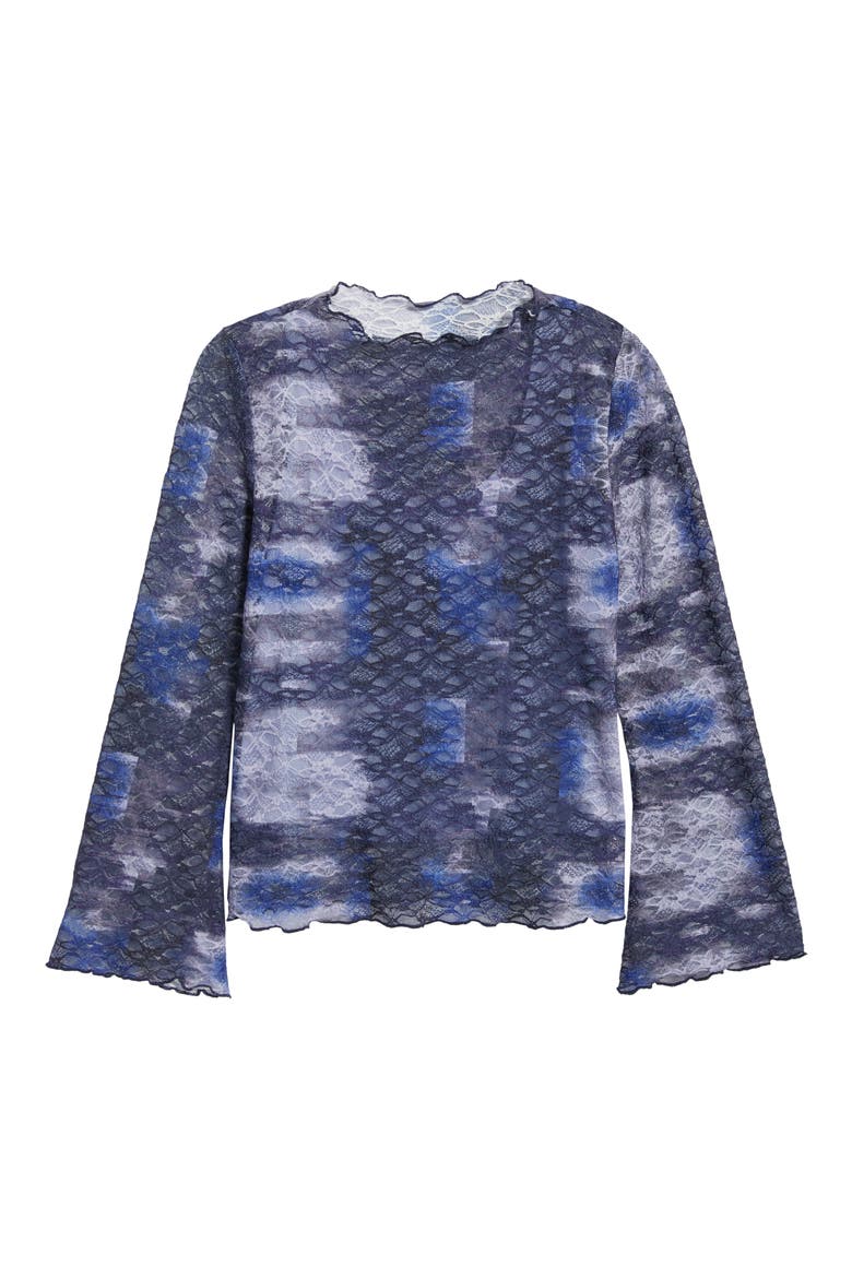 Stretch Mesh Top, Alternate, color, MIDNIGHT