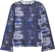 CITY BLUES Stretch Mesh Top