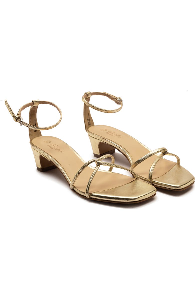 OFF THE HOOK LONDON Holborn Block Heel Sandal, Main, color, Gold