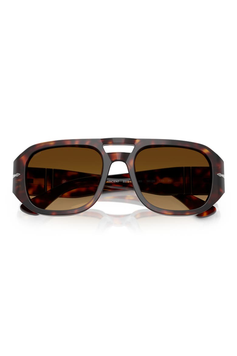 Vincent 53mm Pilot Sunglasses, Alternate, color, HAVANA / LIGHT BROWN DARK BROW