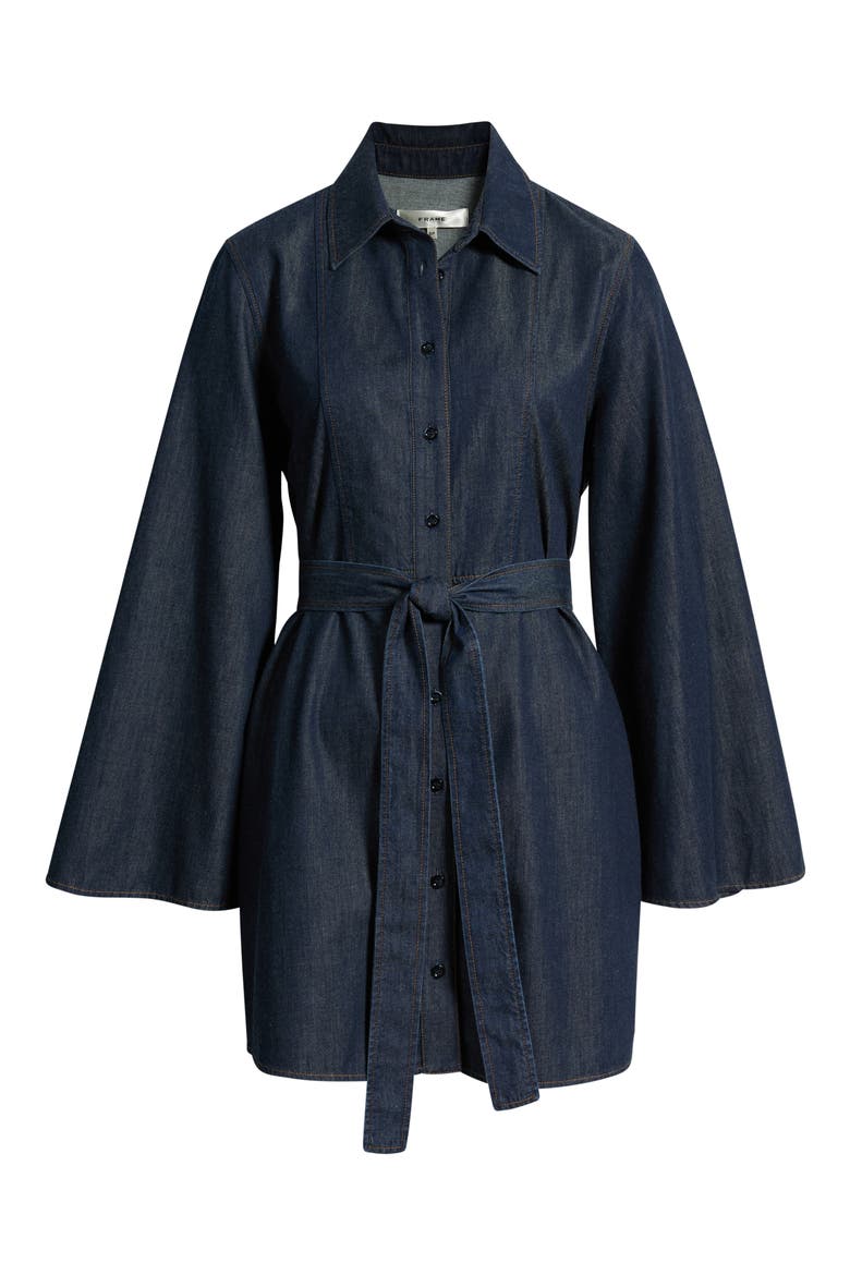 The Denim Tuxedo Minidress, Main, color, RINSE