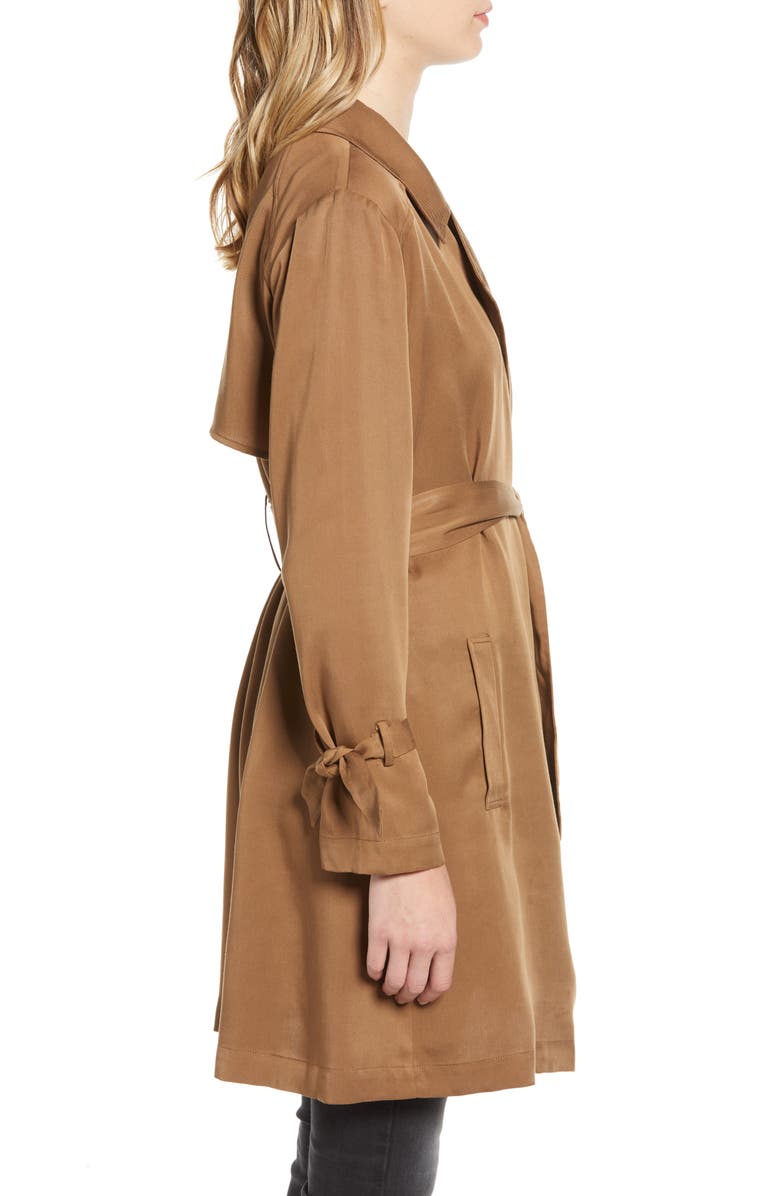 BB Dakota by Steve Madden BB Dakota Pardon My Trench Belted Lyocell Trench Coat, Alternate, color, 