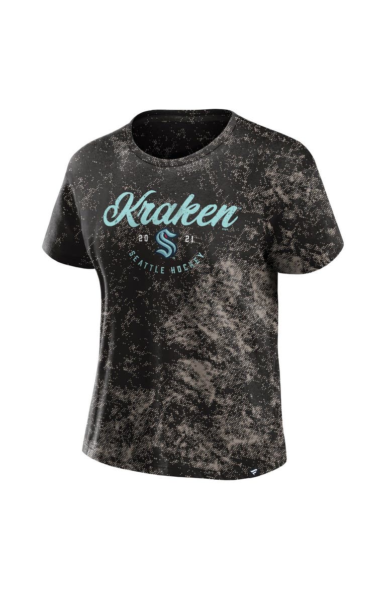 Women's Fanatics Branded  Black Seattle Kraken Breakaway T-Shirt, Alternate, color, Black