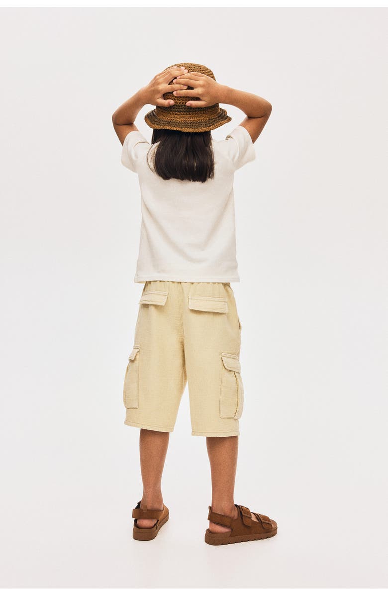 H&M Cargo Shorts, Alternate, color, Beige