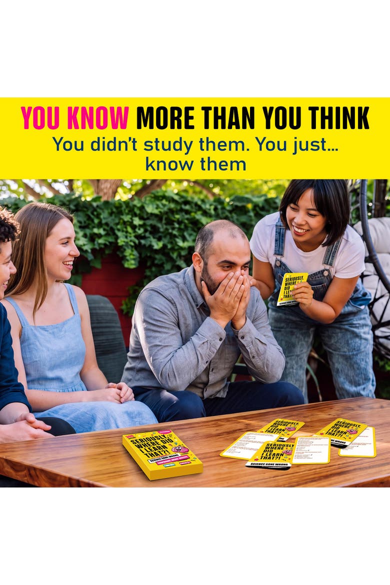 Trivia Card Games for Adults and Teens - Family Game Night, Alternate, color, Seriously Science