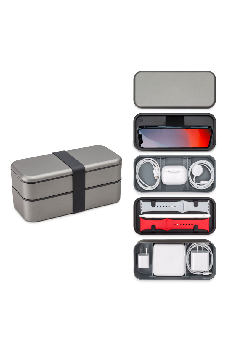 BentoStack Tech Accessory Organizer, Main, color, Grey