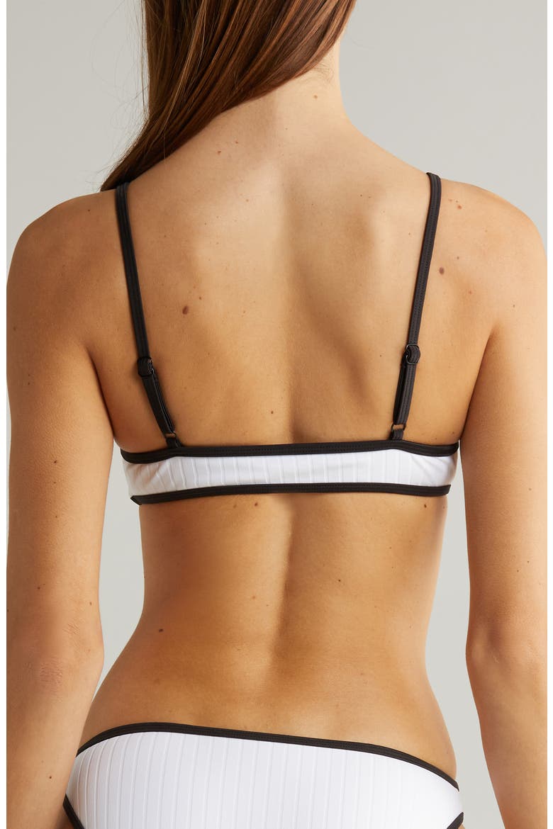 The Rachel Rib Bikini Top, Alternate, color, MARSHMALLOW