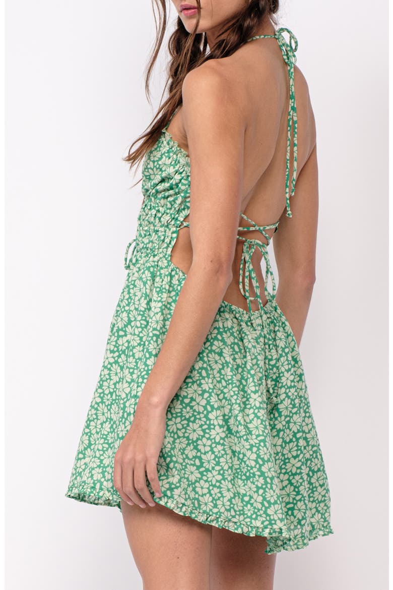 Halter Minidress, Alternate, color, GREEN