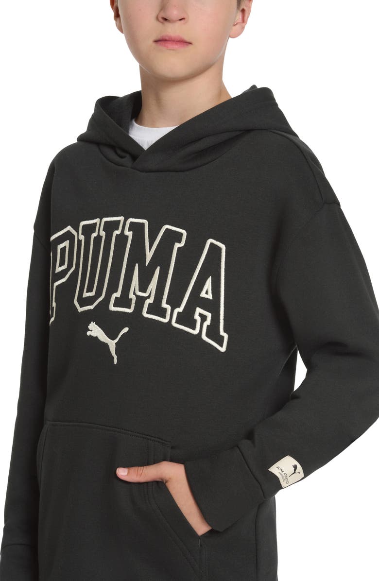 PUMA Kids' Class Pack Cotton Blend Fleece Hoodie, Alternate, color, Black
