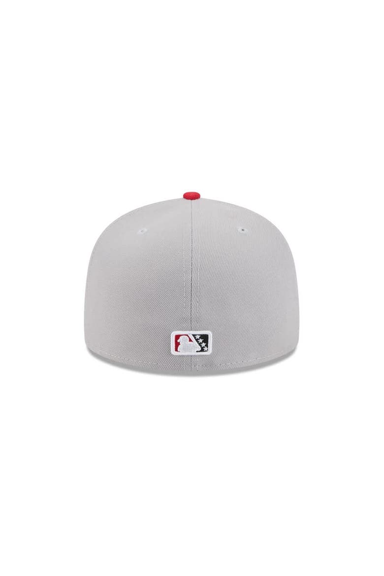 Men's New Era  Gray Fresno Grizzlies Theme Nights 59FIFTY Fitted Hat, Alternate, color, Gray