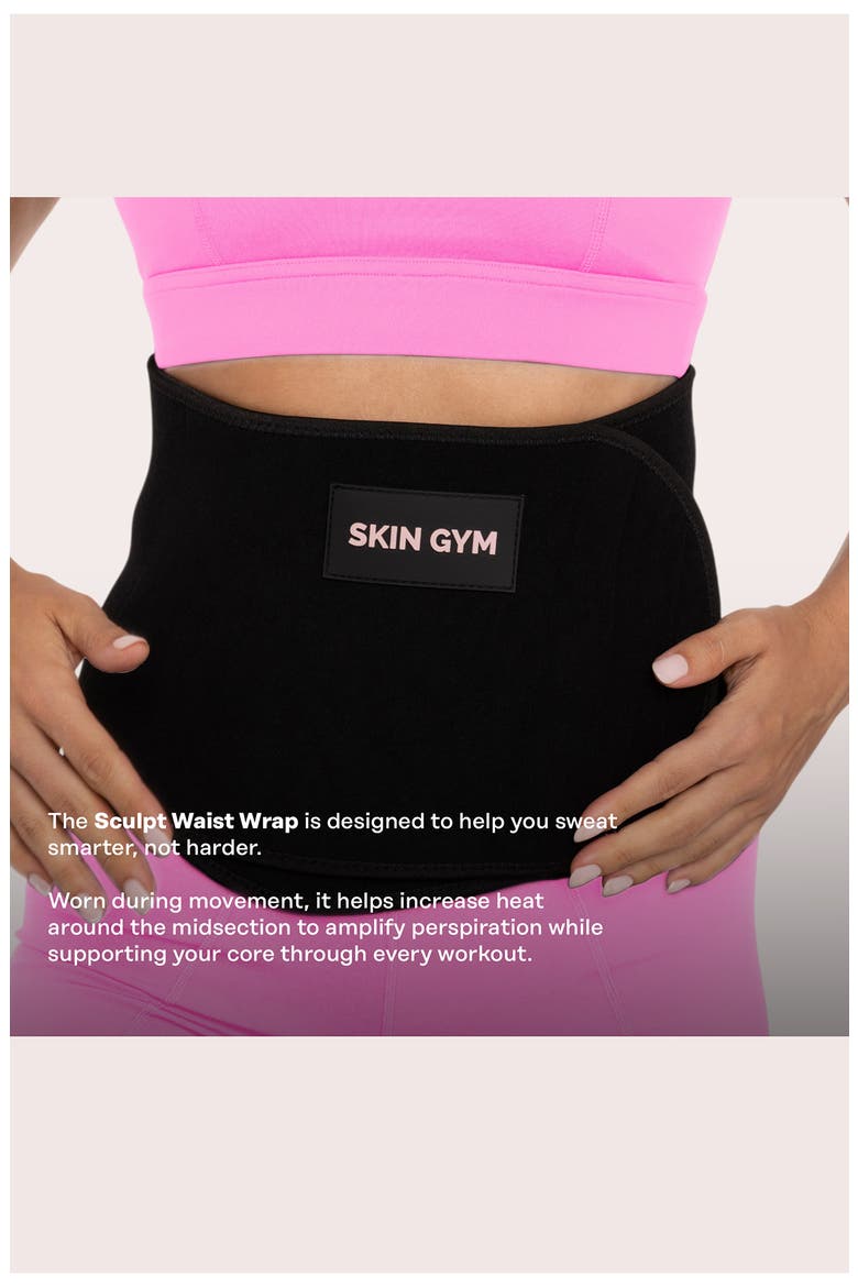 Sculpt Waist Wrap, Alternate, color, BLACK