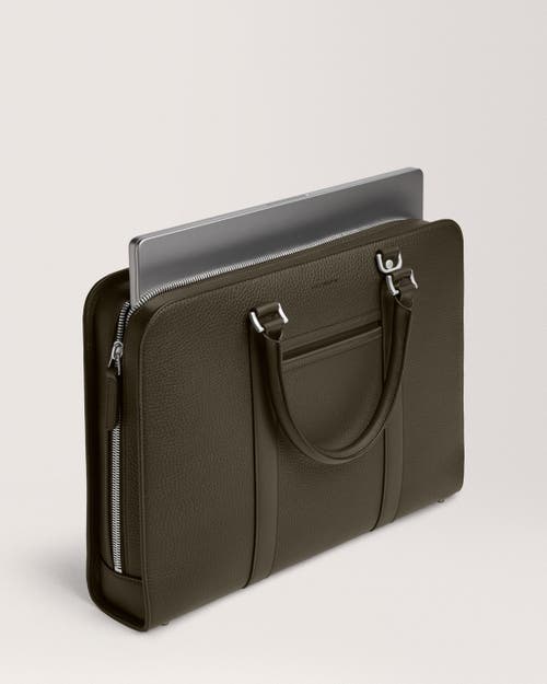Carl Friedrik Palissy Briefcase In Dark Olive