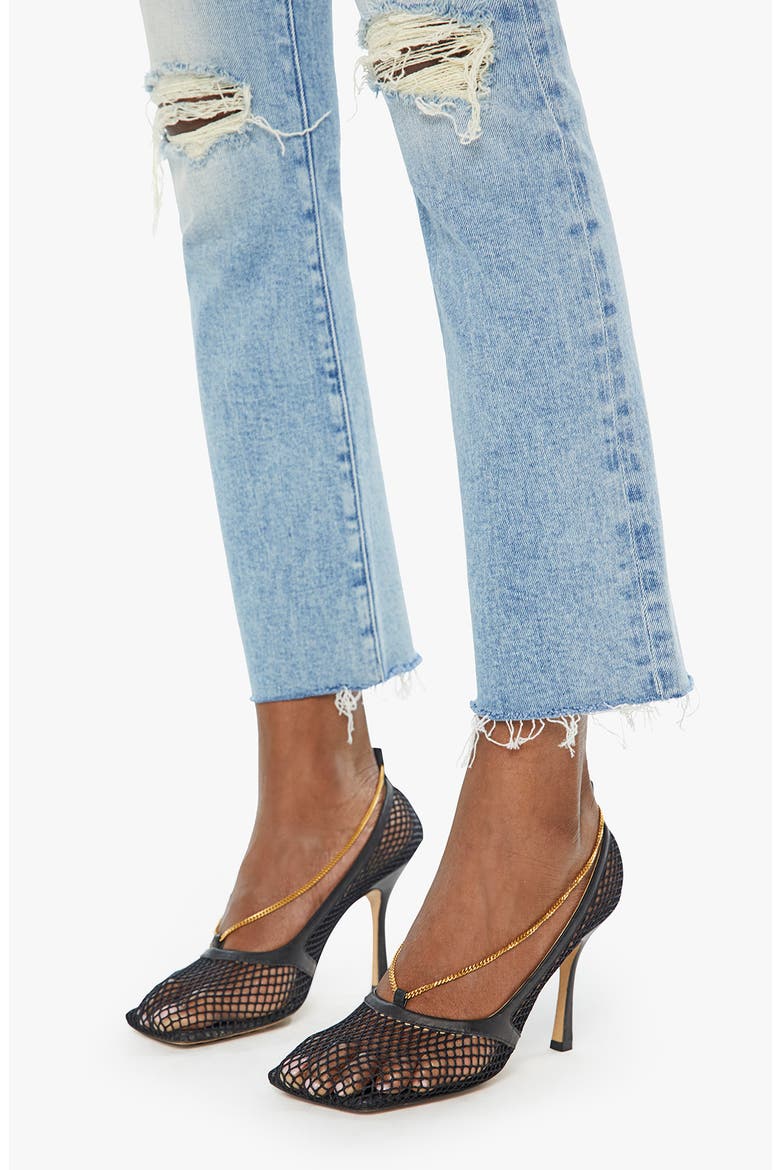 The Insider Flood High Waist Frayed Hem Bootcut Jeans, Alternate, color, PEAK A BOO