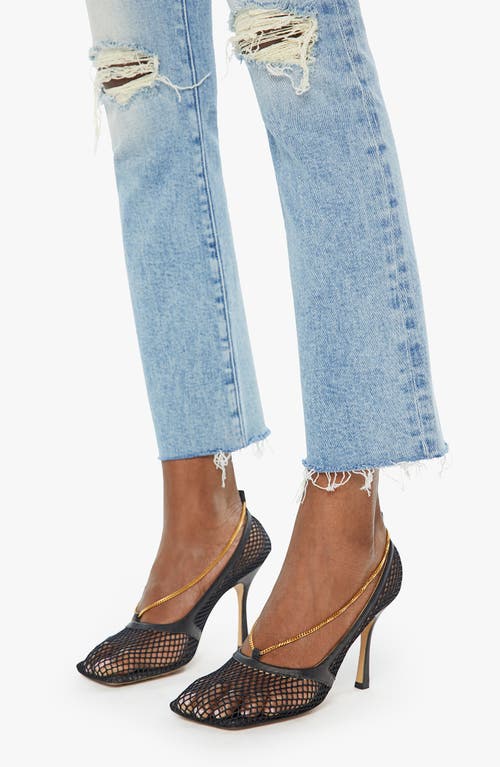 Shop Mother The Insider Flood High Waist Frayed Hem Bootcut Jeans