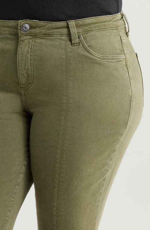 Kut From The Kloth Amy Crop Straight Leg Twill Pants In Tree