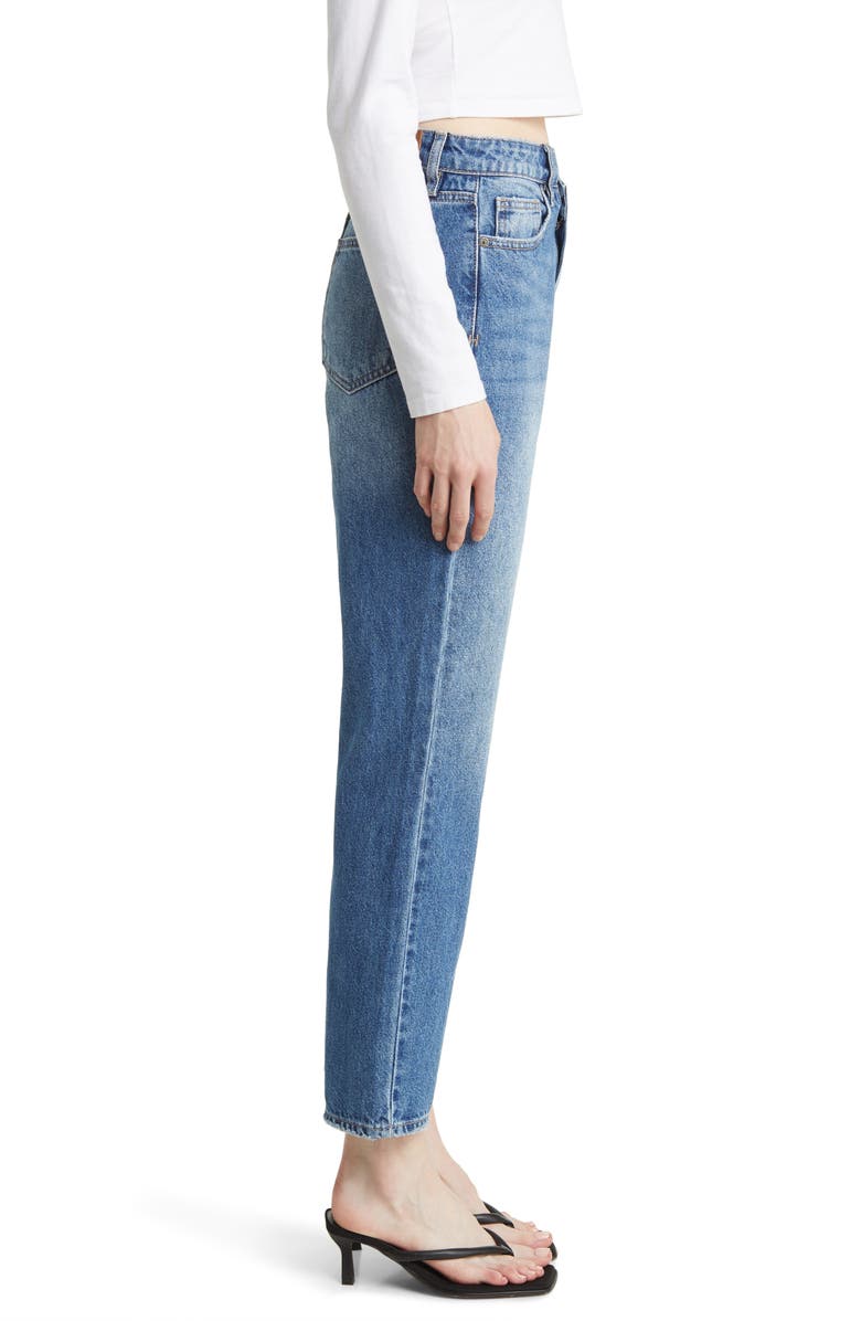 HIDDEN JEANS Crossover High Waist Straight Leg Jeans, Alternate, color,