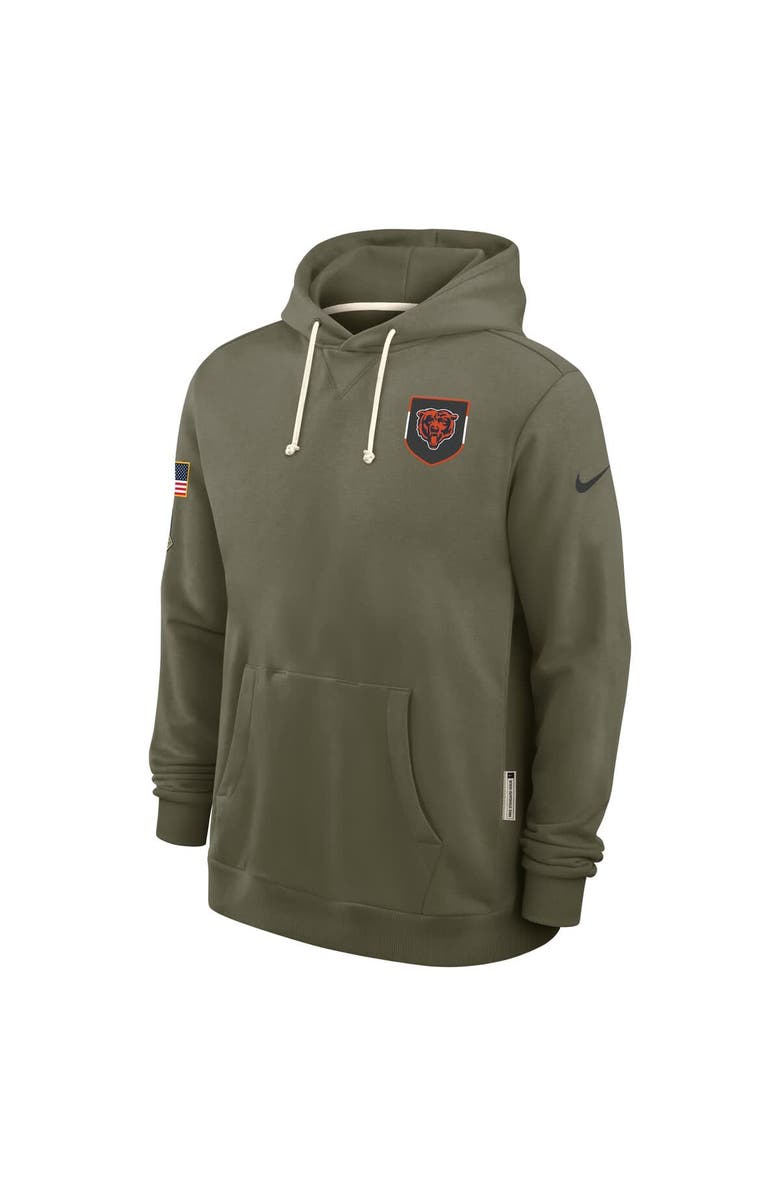 Nike Men's Nike Olive Chicago Bears 2025 Salute to Service Sideline Standard Issue Dri-FIT Hoodie, Alternate, color, Olive