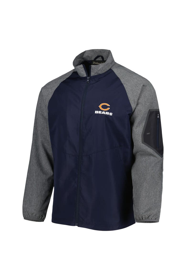 Men's Dunbrooke Navy Chicago Bears Hurricane Raglan Full-Zip Windbreaker Jacket, Alternate, color, Navy