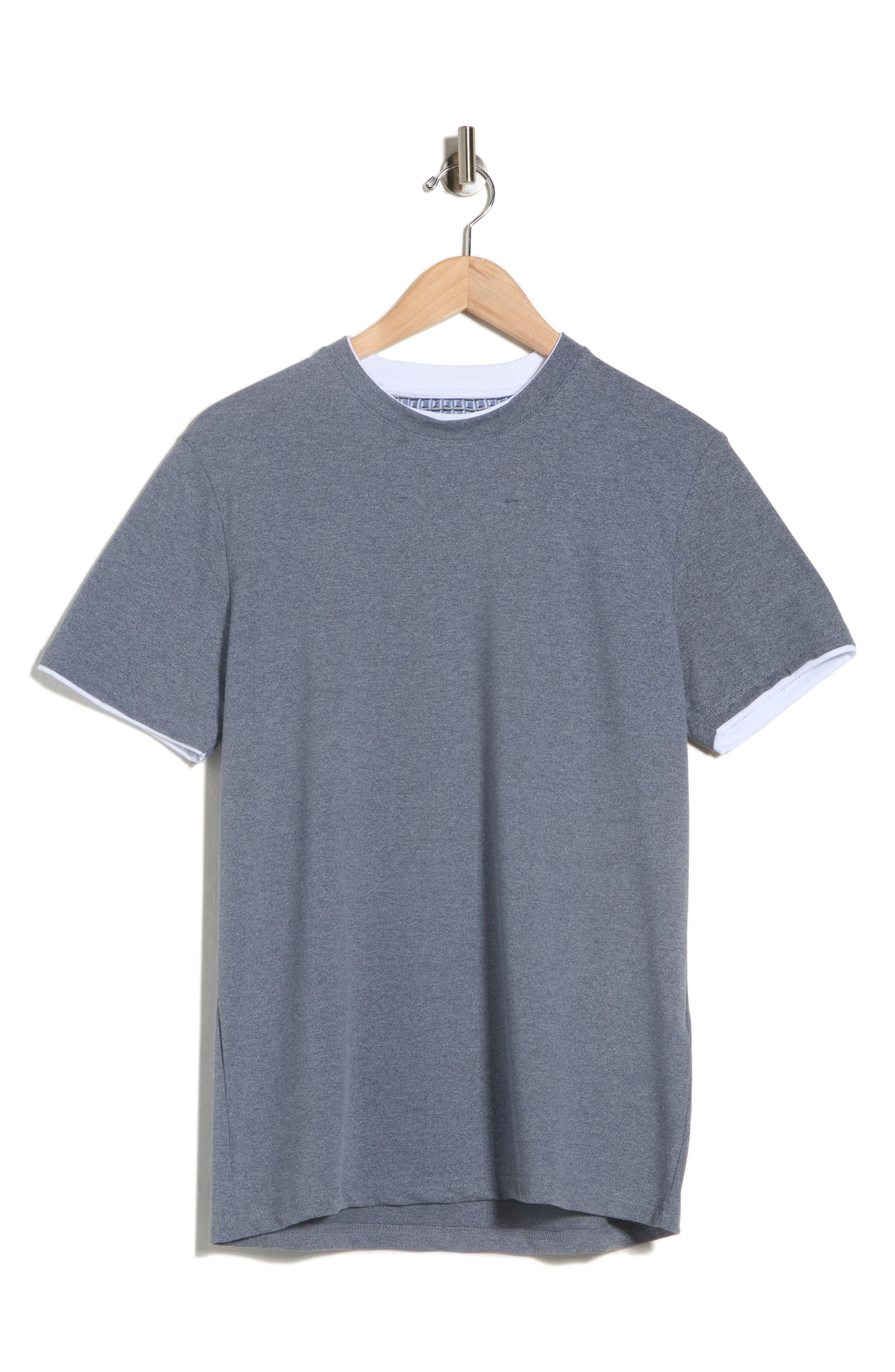 DENIM AND FLOWER Layered Crewneck T-Shirt