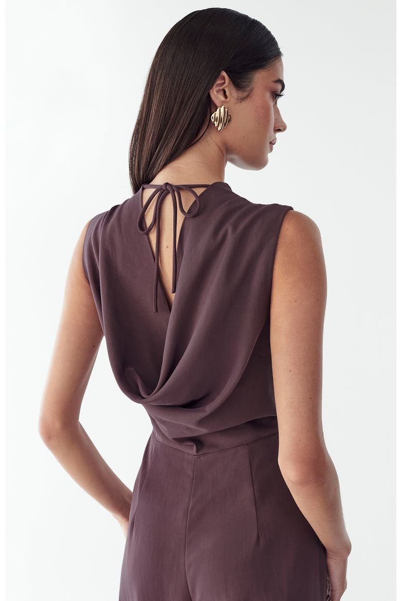 Annie Jumpsuit, Alternate, color, Aubergine