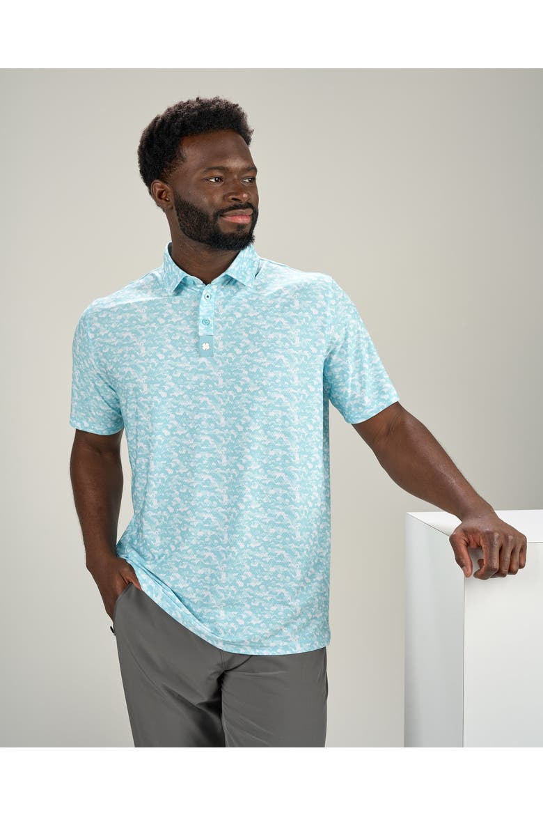 Lucky Camo Polo, Alternate, color, Jelly Mint