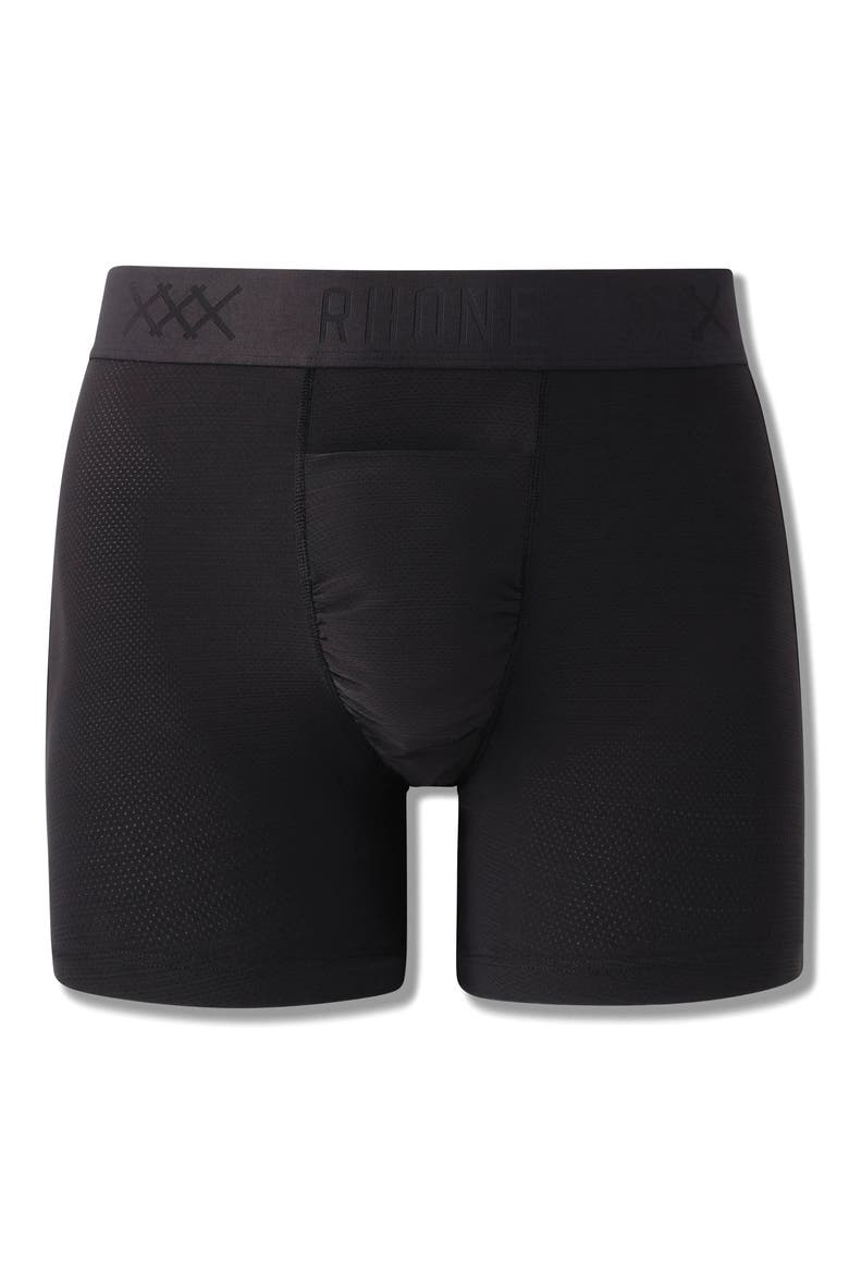Active C.O.R. 6-Inch Performance Boxer Briefs, Alternate, color, BLACK