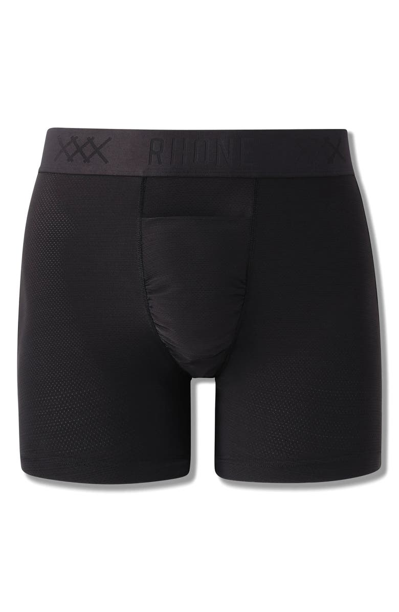 Rhone Active C.O.R. 6-Inch Performance Boxer Briefs, Alternate, color, Black