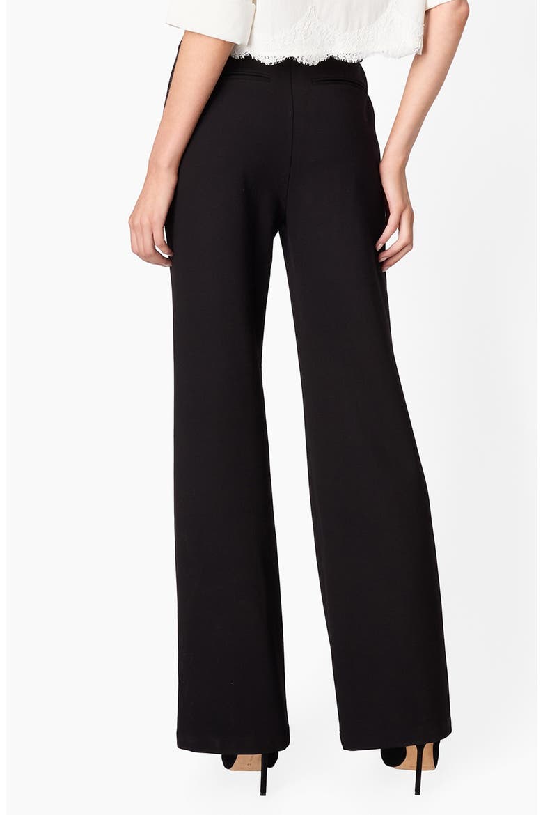 Margie High Waist Bootcut Ponte Pants, Alternate, color, BLACK