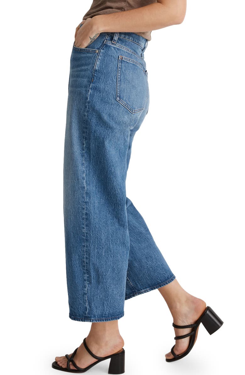 Madewell The Curvy Perfect Vintage Wide Leg Crop Jeans, Alternate, color, 