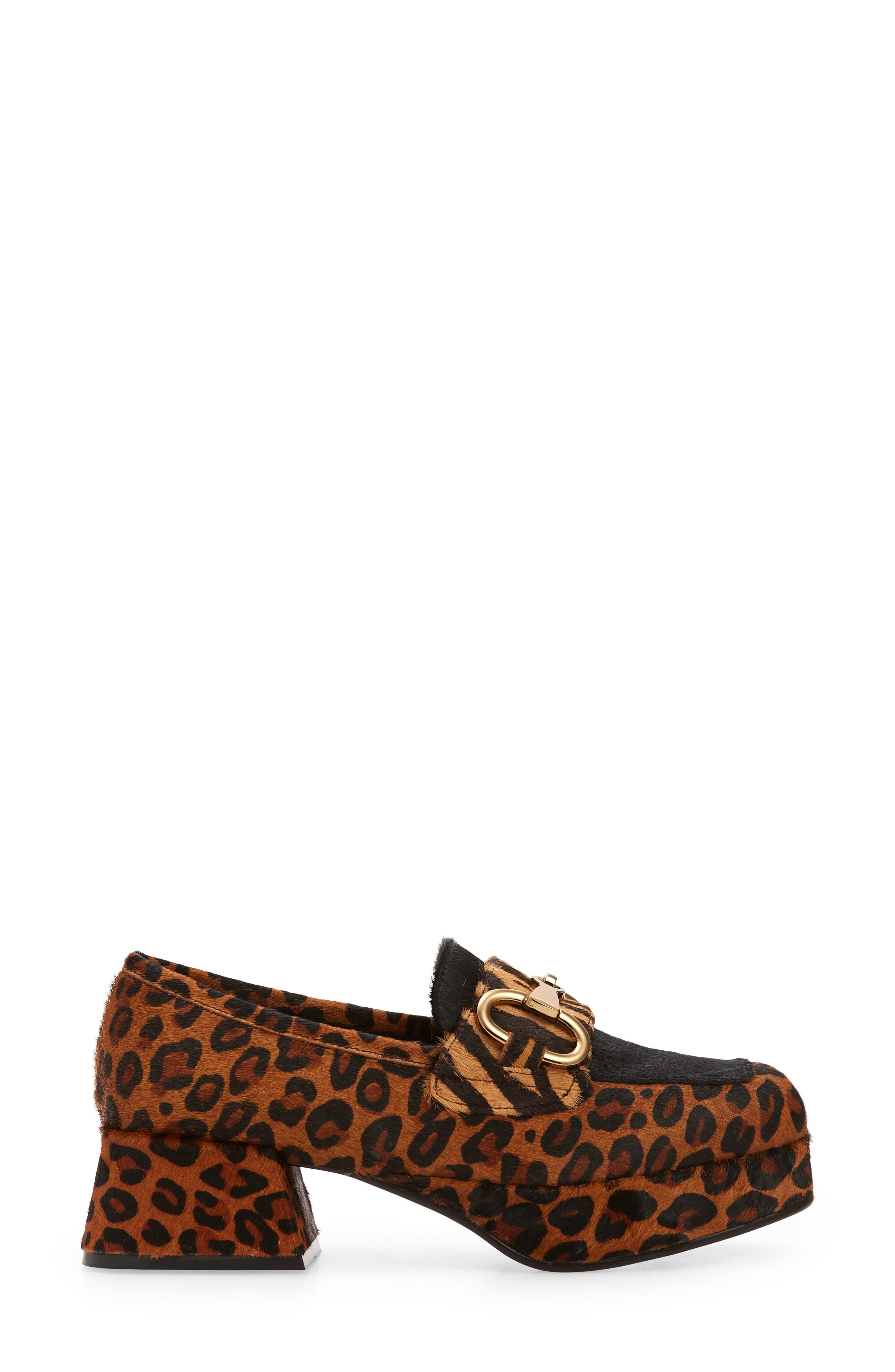 Jeffrey Campbell Student Genuine Calf Hair Platform Loafer, Alternate, color, 