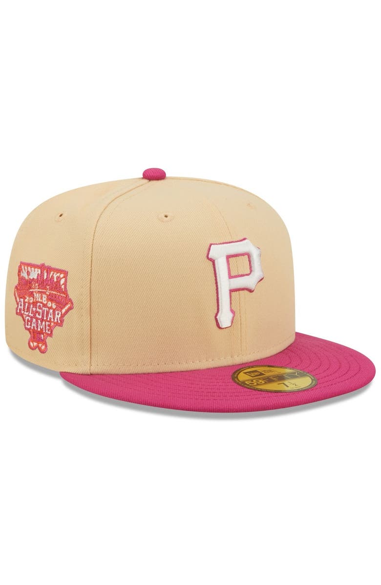 New Era Men's New Era Orange/Pink Pittsburgh Pirates 2006 MLB All-Star Game Mango Passion 59FIFTY Fitted Hat, Main, color, 
