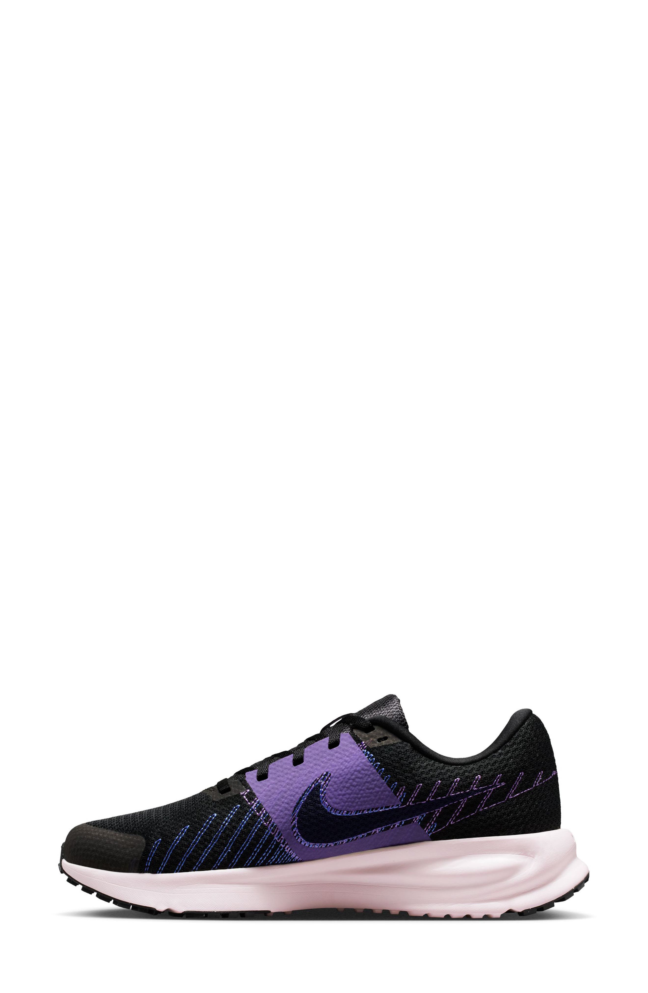 Nike Run Defy Running Shoe, Alternate, color, Black/ Black/ Violet/ Sapphire