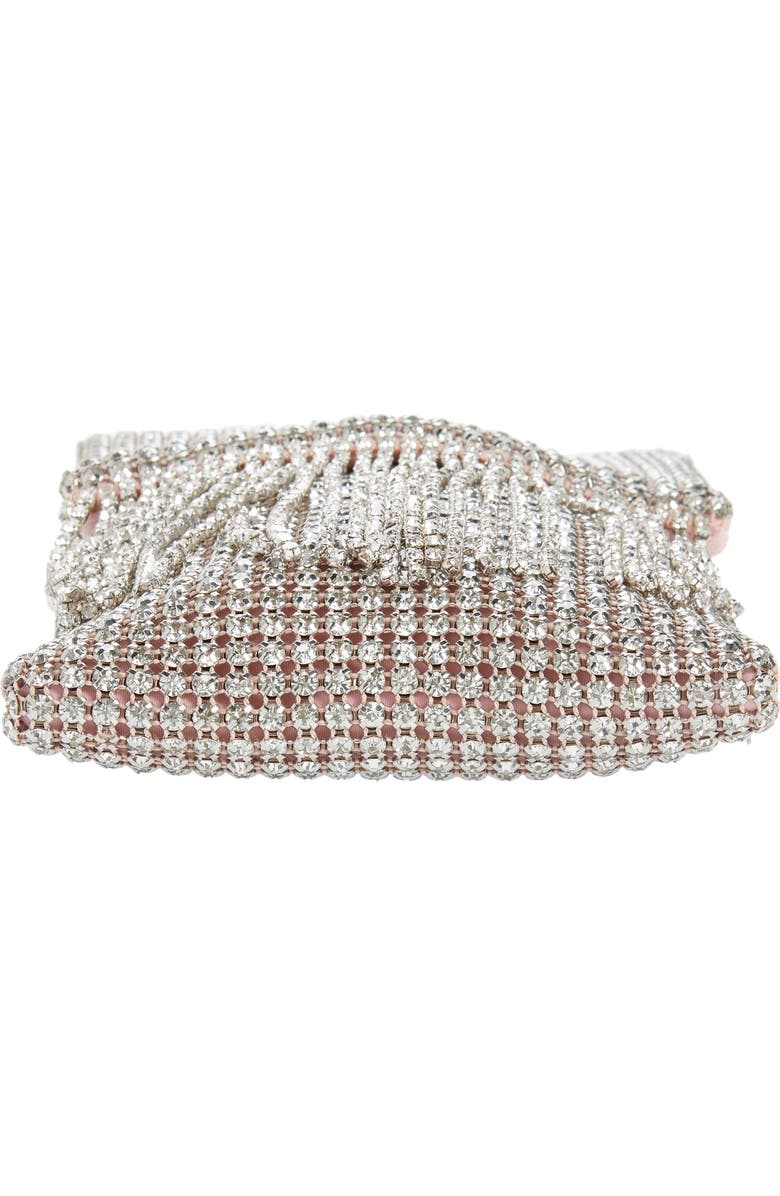 Mali + Lili Dahlia Rhinestone Crossbody Bag, Alternate, color, Silver