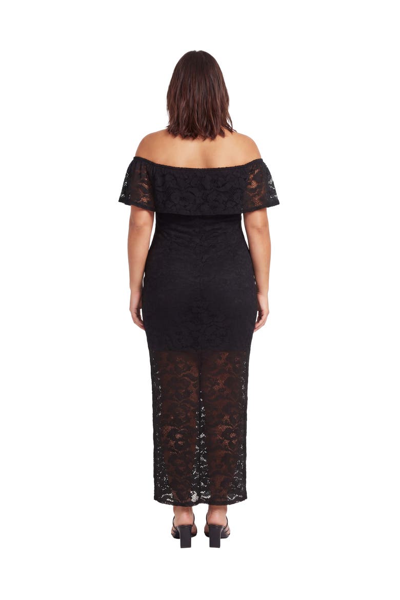 maxi dress with slits on both sides plus size Plus Size Crochet Side Slit Cami Maxi Dress