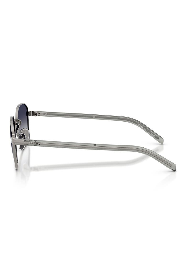 53mm Square Sunglasses, Alternate, color, GUNMETAL / GREY GRADIENT