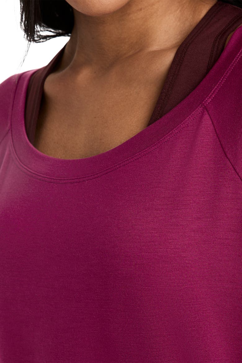 Women's EverActive Oversized Tee, Alternate, color, Berry Frost