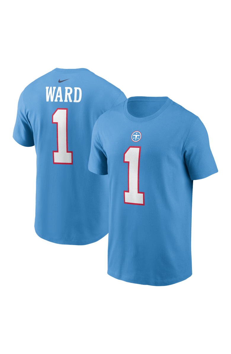 Nike Men's Nike Cameron Ward Light Blue Tennessee Titans Team Name & Number T-Shirt, Main, color, Light Blue