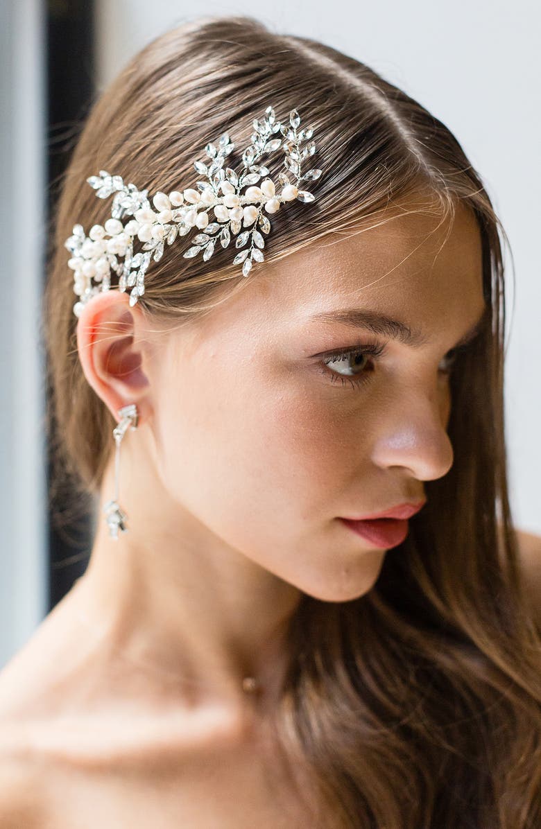 Brides & Hairpins Rumi Halo Hair Comb, Alternate, color, Silver